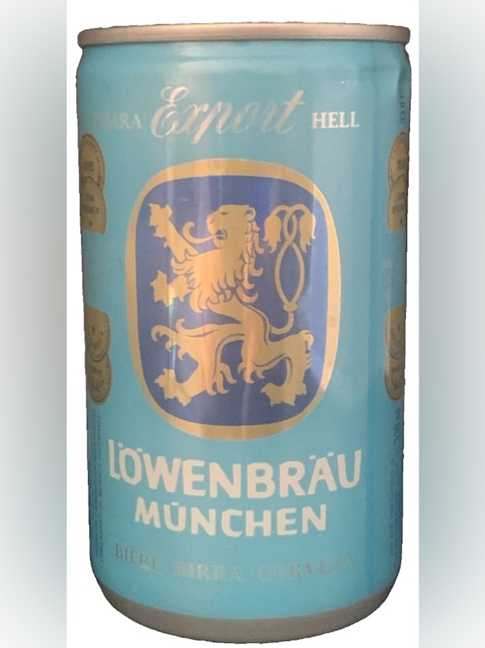 Vintage Beer Can Lowenbrau Munchen Beer Pull Tab Empty Aluminum Can